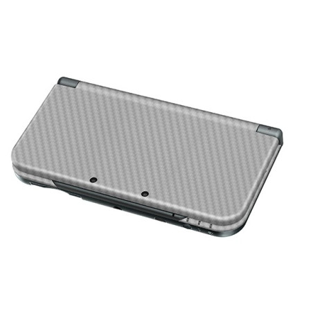 New 3DS LL/XL Console Carbon Fiber Skin Silver