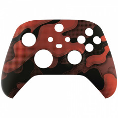 XBOX CONTROLLER ITEMS XBOX SERIES S/X Controller Front Faceplate Red Black Camouflage