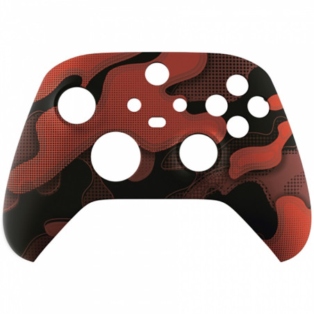 XBOX CONTROLLER ITEMS XBOX SERIES S/X Controller Front Faceplate Red Black Camouflage