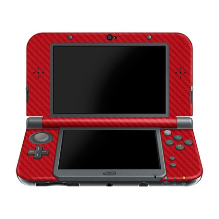 New 3DS LL/XL Console Carbon Fiber Skin Red