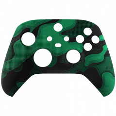 XBOX CONTROLLER ITEMS XBOX SERIES S/X Controller Front Faceplate Green Black Camouflage
