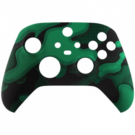 XBOX CONTROLLER ITEMS XBOX SERIES S/X Controller Front Faceplate Green Black Camouflage