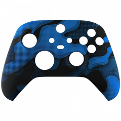 XBOX CONTROLLER ITEMS XBOX SERIES S/X Controller Front Faceplate Blue Black Camouflage