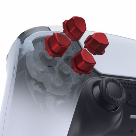 PS5 Dualsense Controller Ergonomic Split Dpad Matte UV Vampire Red