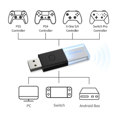 PC / Switch Bluetooth Cross Platform Controller Adapter to Convert PS5 / PS4 / XBOX ONE S/X / Switch Pro controllers Nintendo