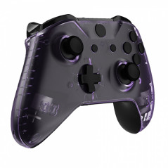 XBOX ONE XBOX ONE S Controller Front Faceplate With Side Rails Clear Purple