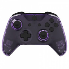 XBOX ONE XBOX ONE S Controller Front Faceplate With Side Rails Clear Purple