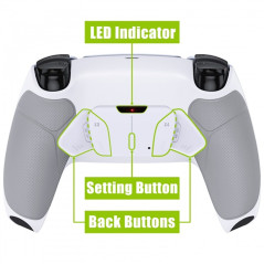 Ps5 Dualsense Controller 4x Back Button Mod Kit Rise4 Rubberized White