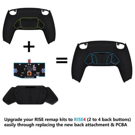 Converter to transform your PS5 Dualsense back button Rise 2 button Kit To a 4 button Kit K1 K2 K3 K4