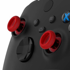 XBOX CONTROLLER ITEMS XBOX One Controller Replacement Thumbsticks Clear Red
