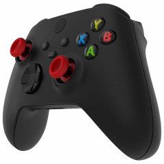 XBOX CONTROLLER ITEMS XBOX One Controller Replacement Thumbsticks Clear Red