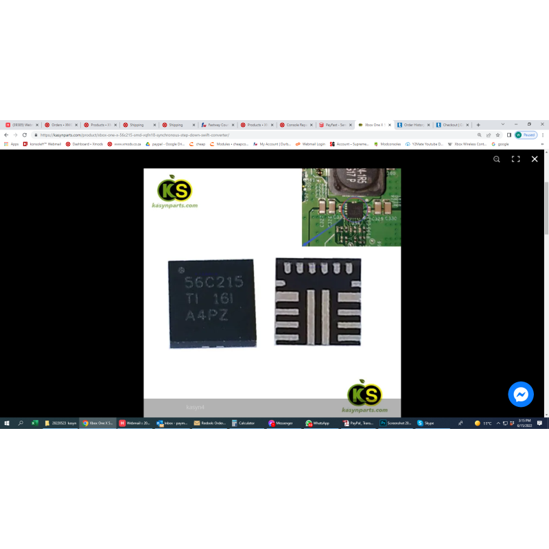 Xbox One X 56C215 Smd VQFN18 Synchronous Step-Down Swift Converter Xbox One X 56C215 Smd VQFN18 Synchronous Step-Down Swift Converter