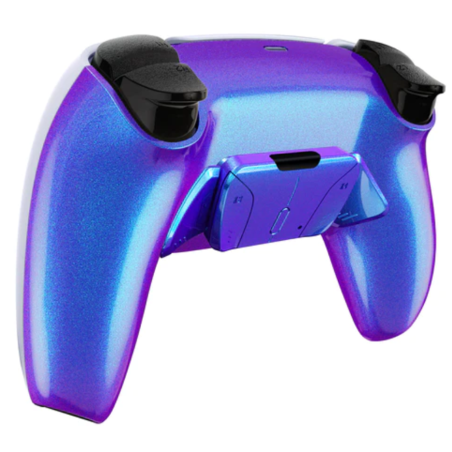 Ps5 Dualsense 4 Back Button Rise4 Mod Kit Glossy Chameleon Blue Purple
