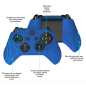 Xbox One S Controller Silicon Ergonomic Skin Samurai Edition Deep Blue