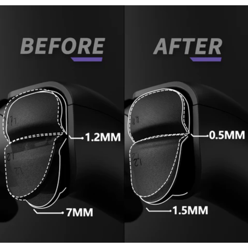 PS5 Dualsense Controller Hair Trigger + Bumper Kit Tactile Micro Switch