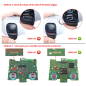 PS5 Dualsense Controller 16pc Button Set Clear Purple BDM-020