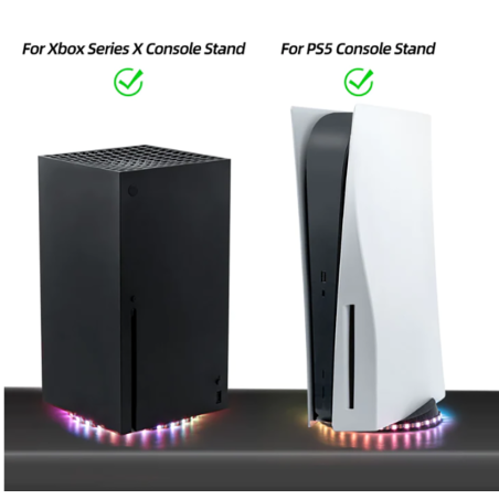 Xbox Series X/Ps5 ColorfulRgb Led Light Strip With Remote Control for Console Base