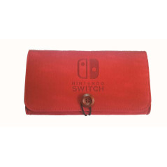 Nintendo Switch Slim Protector Pouch with 5 Games Memory Card Holders Red
