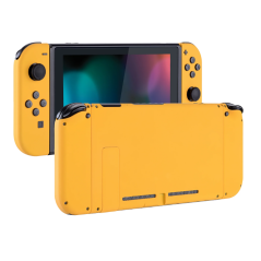 NS Switch Console Full Shell Silky Soft Touch Caution Yellow