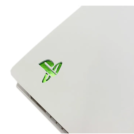 PS5 Console Logo Skin Sticker Electoplate Green