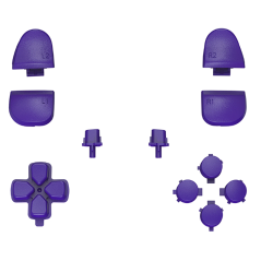 PS5 Dualsense Controller Full Button Set Matte UV Dark Purple for BDM-030 PS5