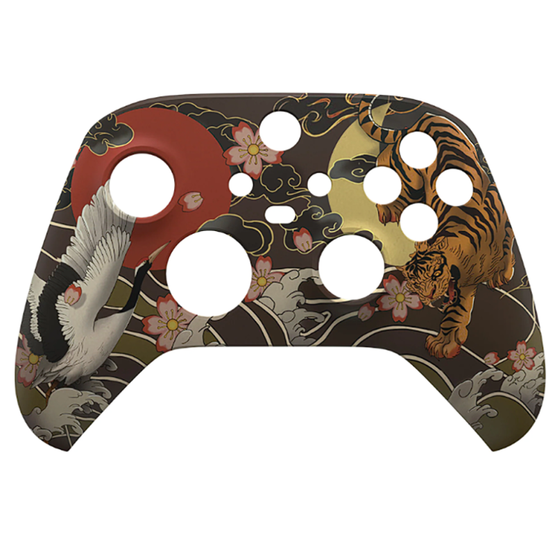 XBOX SERIES S/X Controller Front Faceplate Art Series Soft Touch Tiger & Crane