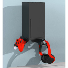 XBOX SERIES S/X Xbox Series X Console Wall Mount with Headset + Controller Bracket