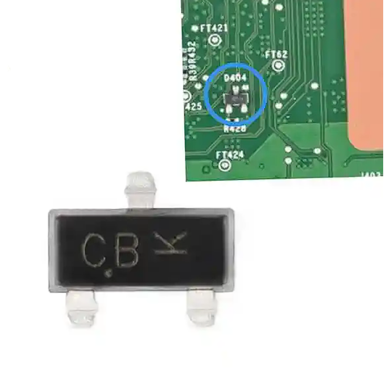 Xbox Series S D404 SOT23-3 Dual Series Schottky Barrier Diode