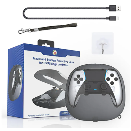 PS5 Dualsense 5 Premium Clear Top Case With Charge Hole