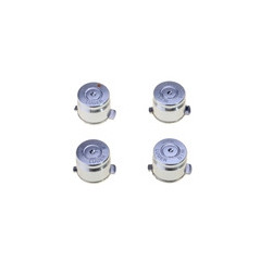 9mm ABXY Bullet Shell Button Mod Kit for PS4 PS3 PS2 Controller Joystick Silver