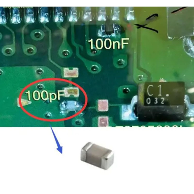 PS5 motherboard HDMI Port Capacitor 100pf 1005 Replacement