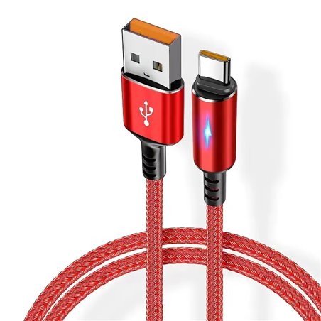 PS5 Braided USB Type-C Charging Cable 1M Red