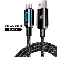 PS5 USB to Type-C Fast Charging Cable digital Display 100W max 1M