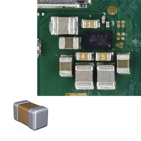 Nintendo NS Switch Motherboard Capacitor set for MAX77621 Chip