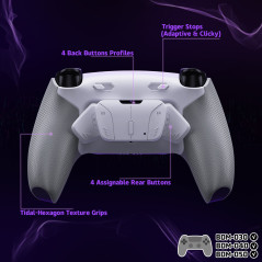 PS5 Ps5 Dualsense Controller NEW Plus MAX Edition Back Button Mod Kit Rise4 Rubberized Hope Gray BDM-030/040/050