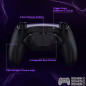 Ps5 Dualsense Controller NEW Plus MAX Edition Back Button Mod Kit Rise4 Rubberized White Metal Edition  BDM-030/040/050
