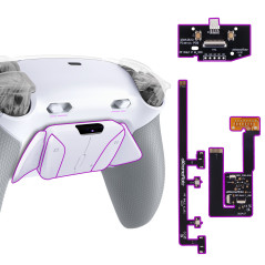PS5 Ps5 Dualsense Controller NEW Plus MAX Edition Back Button Mod Kit Rise4 Rubberized White Metal Edition BDM-030/040/050