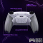 Ps5 Dualsense Controller NEW Plus MAX Edition Back Button Mod Kit Rise4 Rubberized White Metal Edition  BDM-030/040/050