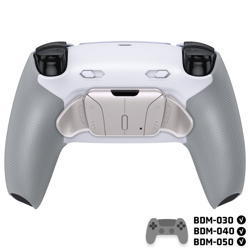 Ps5 Dualsense Controller NEW Plus MAX Edition Back Button Mod Kit Rise4 Rubberized White Metal Edition  BDM-030/040/050