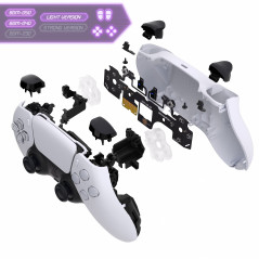 PS5 PS5 Dualsense Button Mod Tactile Strong Clicky Face Kit V2 Full set with Performance Triggers BDM-040/050