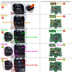 PS5 PS5 Dualsense Button Mod Tactile Strong Clicky Face Kit V2 Full set with Performance Triggers BDM-040/050