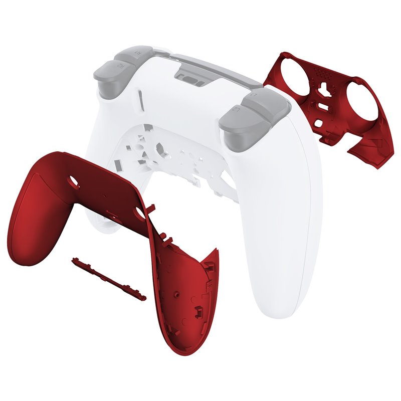 PS5 Dualsense Edge Replacement Top and Bottom Shell Trim Vampire Red