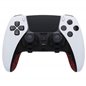 PS5 Dualsense Edge Replacement Top and Bottom Shell Trim Black & Textured Red