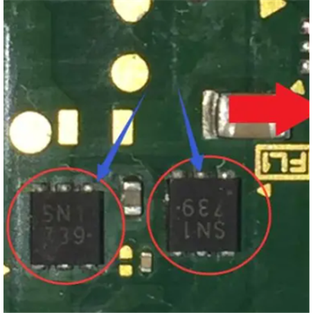 Nintendo NS Switch Board Components SN1 H8 Mosfet Small Signal