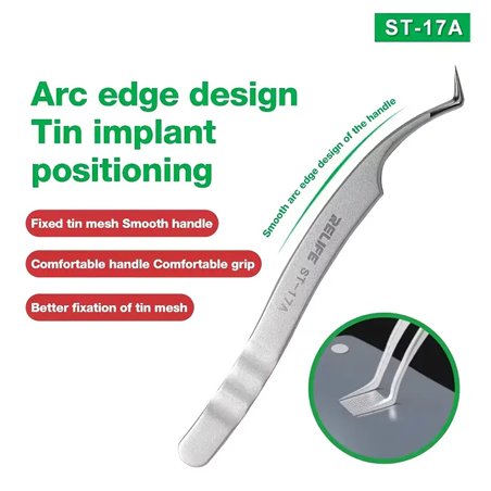 Tools Relife Ultra-Precision IC Chip Tin Positioning Tweezers