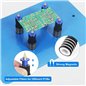 Magnetic PCB Board Holder Spring Loaded Clamp Set Dark Blue Magnetic PCB Board Holder Spring Loaded Clamp Set Dark Blue