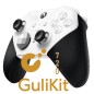 XBOX CONTROLLER ITEMS Xbox Elite Series 2 Wireless Controller White Upgraded with Gulikit 720 TMR Drift-Free Joysticks + Paddles