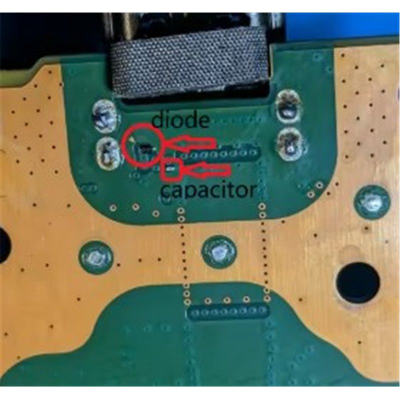 PS5 motherboard HDMI Hdmi Component 71 Zener Diodes 2 Pin SOD923 and Capacitor Set 