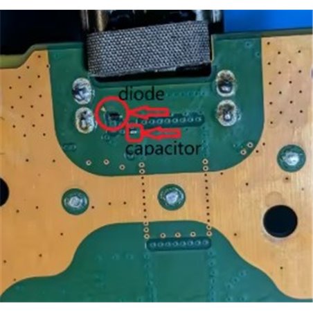 PS5 motherboard HDMI Hdmi Component 71 Zener Diodes 2 Pin SOD923 and Capacitor Set 