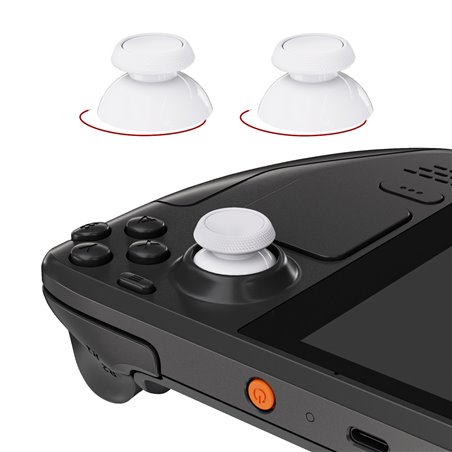 Steam Deck LCD & OLED Replacement Thumbsticks with Original Touch Sensing Frosted White